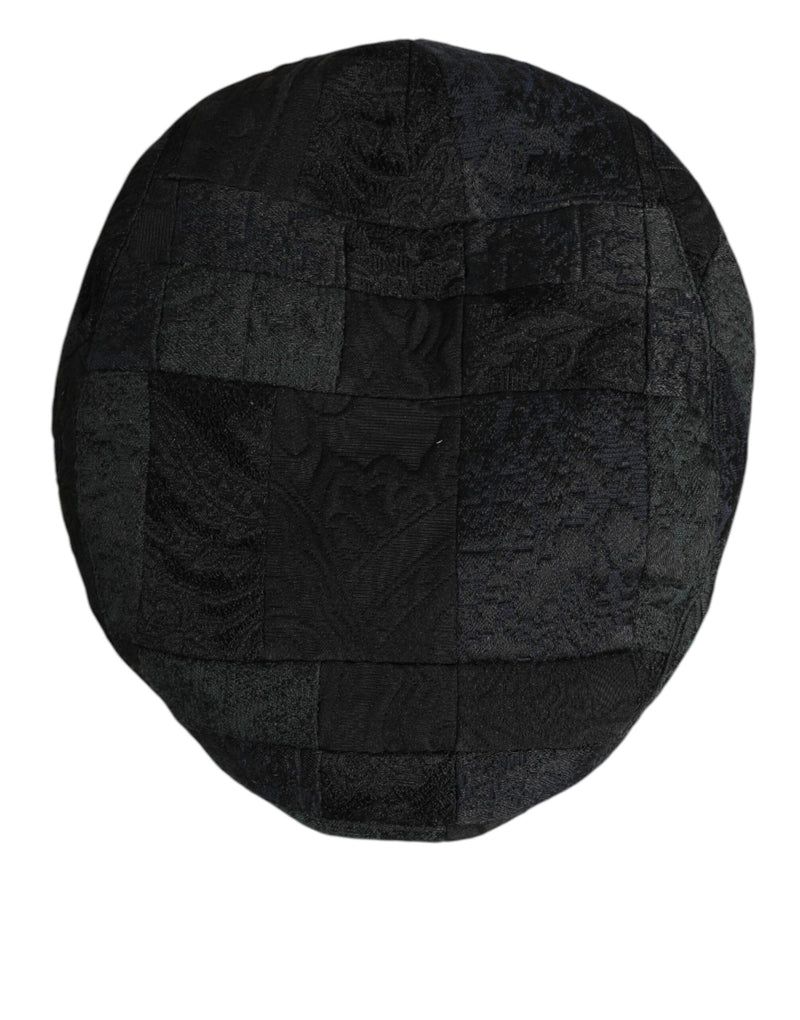 Casquette gavroche Dolce & Gabbana en polyester noir pour homme