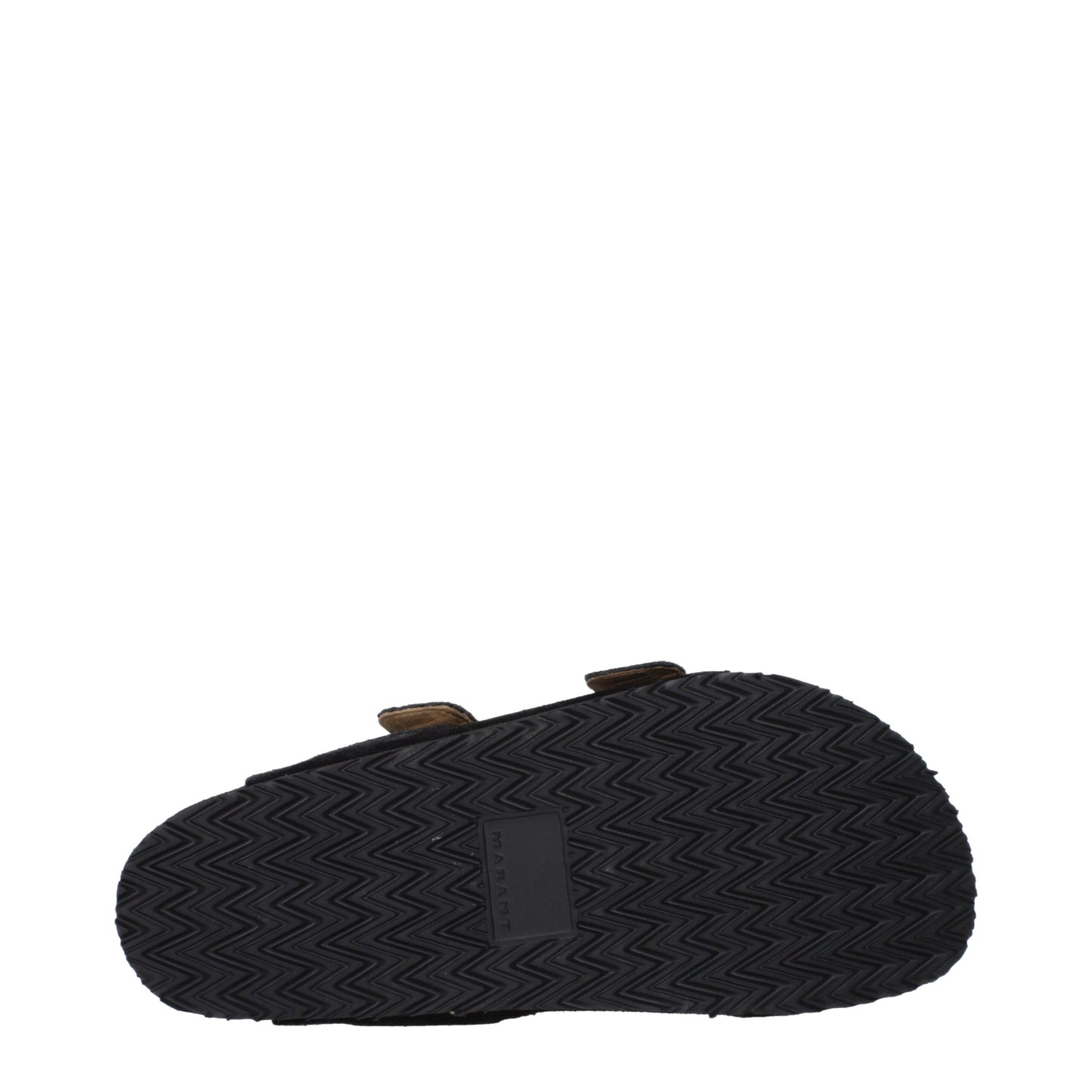 Sandales-chaussons en cuir noir Isabel Marant