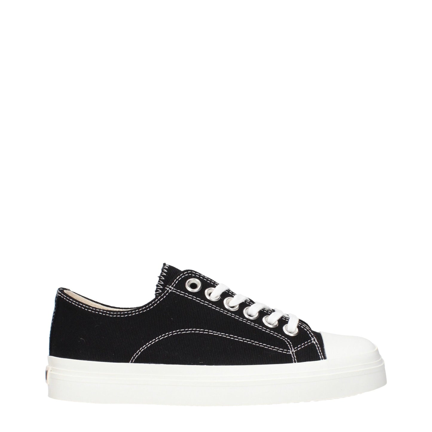 Baskets basses en tissu noir Moschino