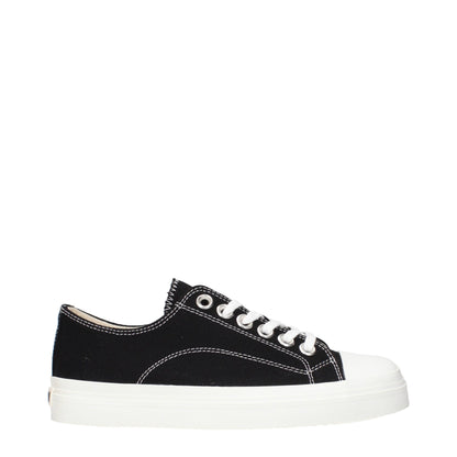 Baskets basses en tissu noir Moschino