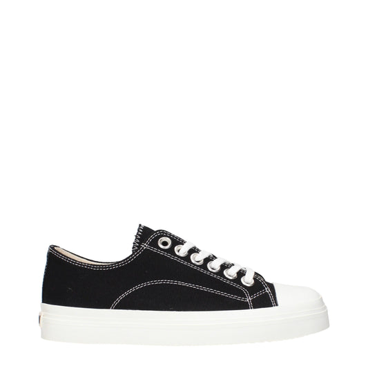 Baskets basses en tissu noir Moschino