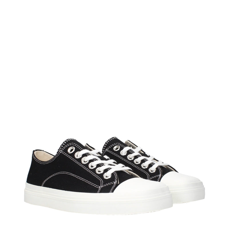 Moschino Black Fabric Low Tops Sneakers for Women - Stylish Comfort