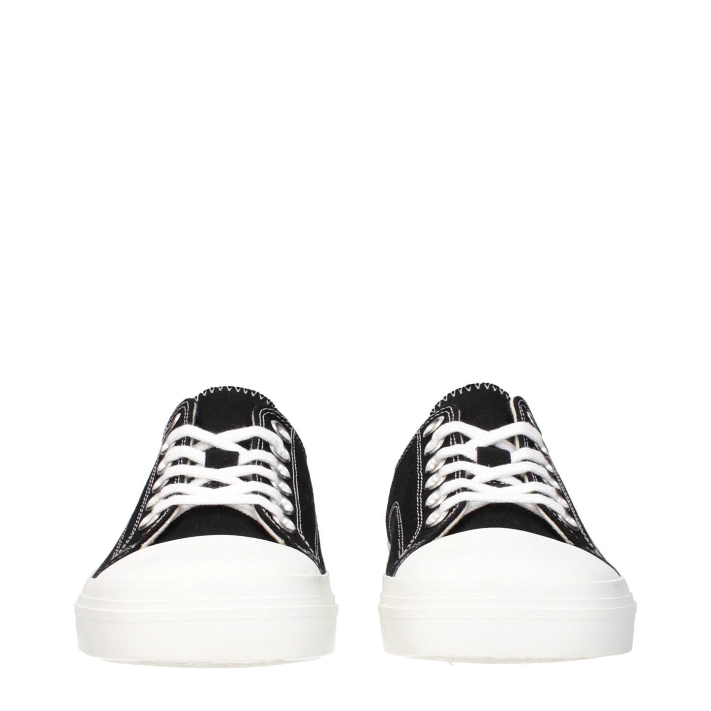 Baskets basses en tissu noir Moschino