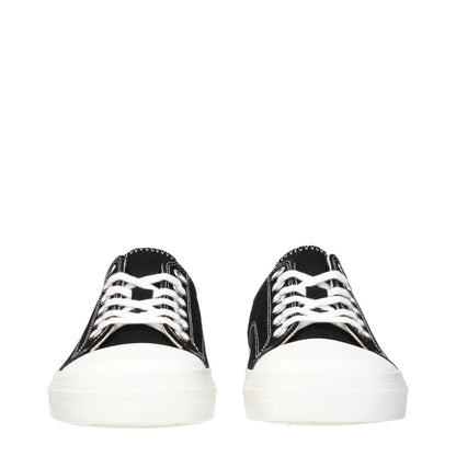 Baskets basses en tissu noir Moschino