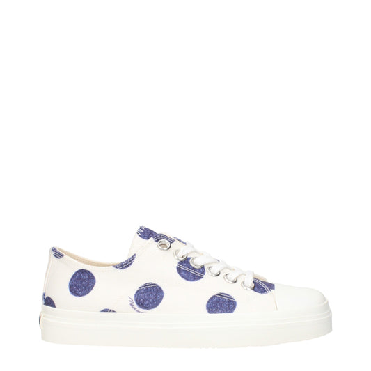 Baskets basses en tissu blanc Moschino