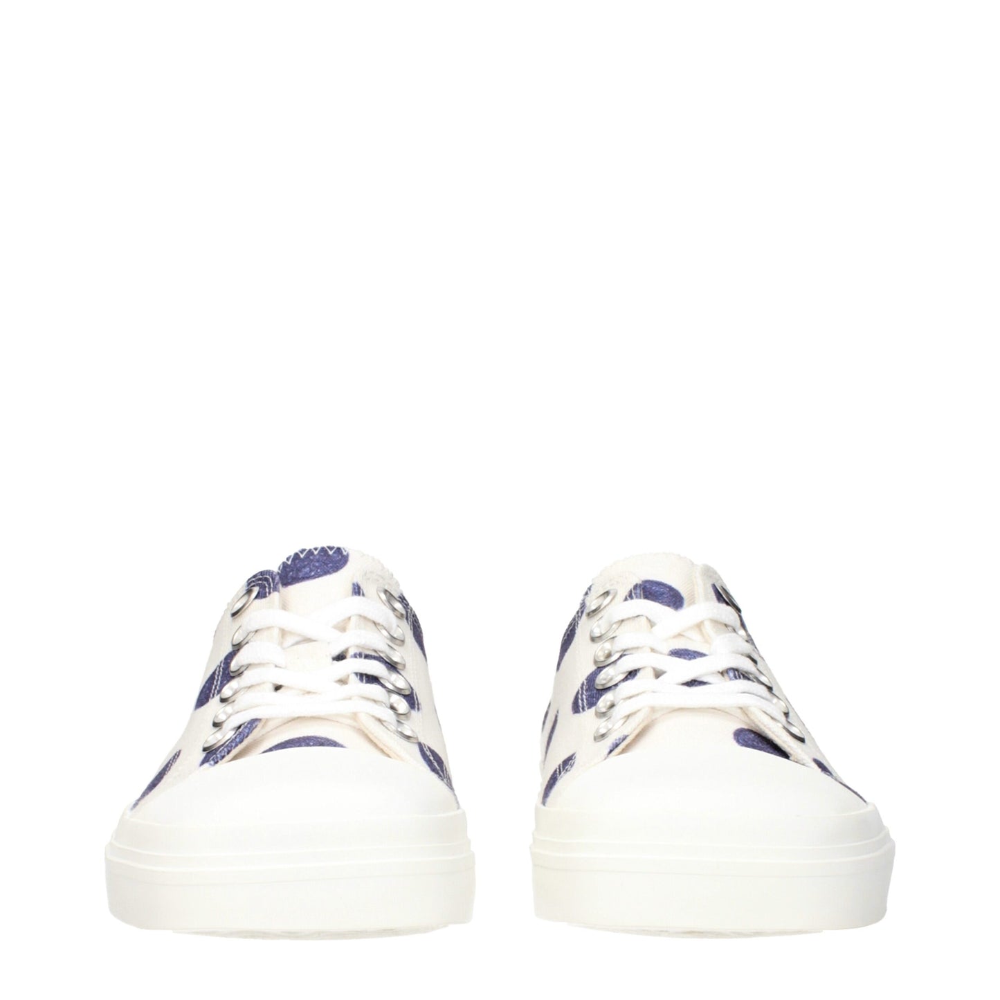 Baskets basses en tissu blanc Moschino