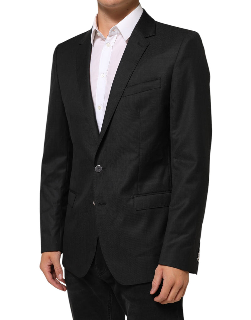 Dolce &amp; Gabbana Zwarte Enkellaags Herenjas MARTINI Blazer