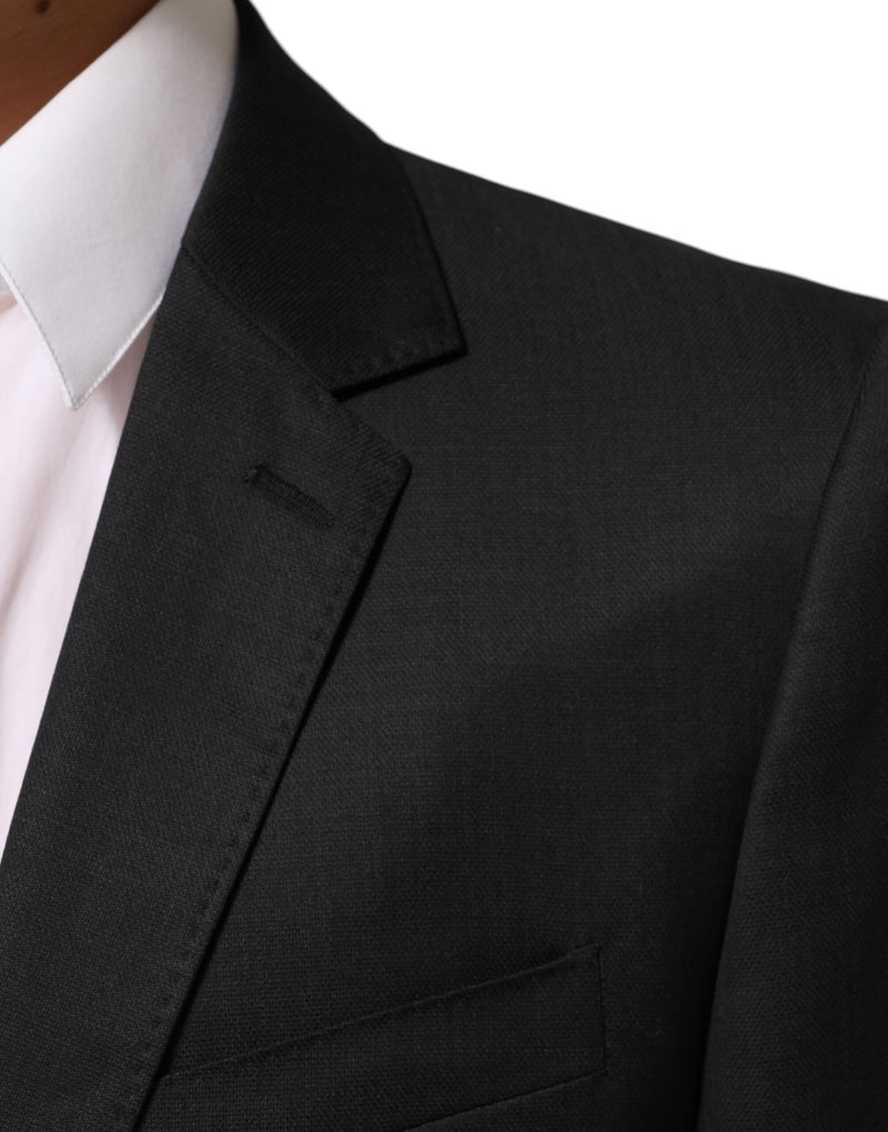 Dolce &amp; Gabbana Zwarte Enkellaags Herenjas MARTINI Blazer