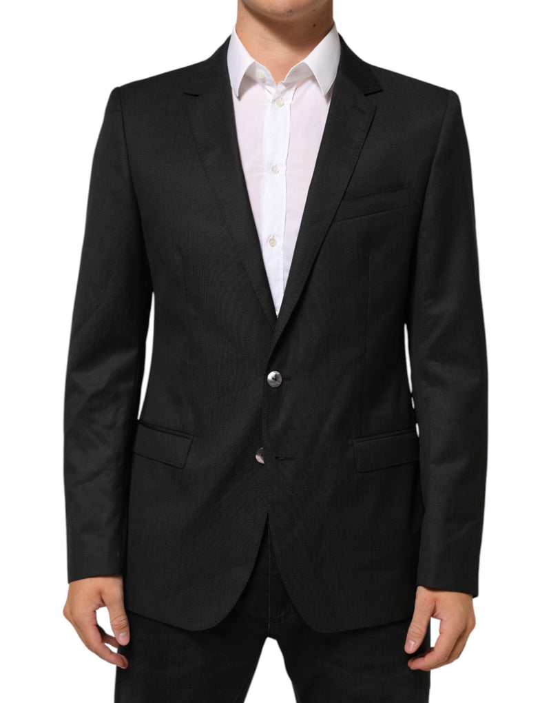 Dolce &amp; Gabbana Zwarte Enkellaags Herenjas MARTINI Blazer