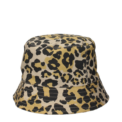 Chapeaux de paille beige en coton de Max Mara