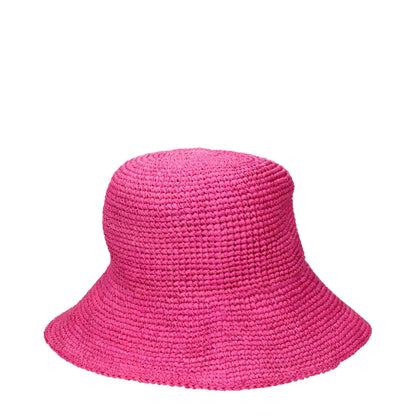 Chapeaux de paille Max Mara rose