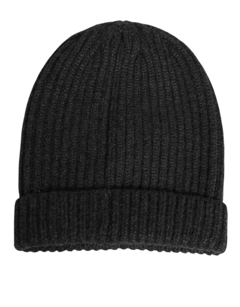 Dolce & Gabbana Zwarte Kasjmier Gebreide Beanie Heren Capello Hoed