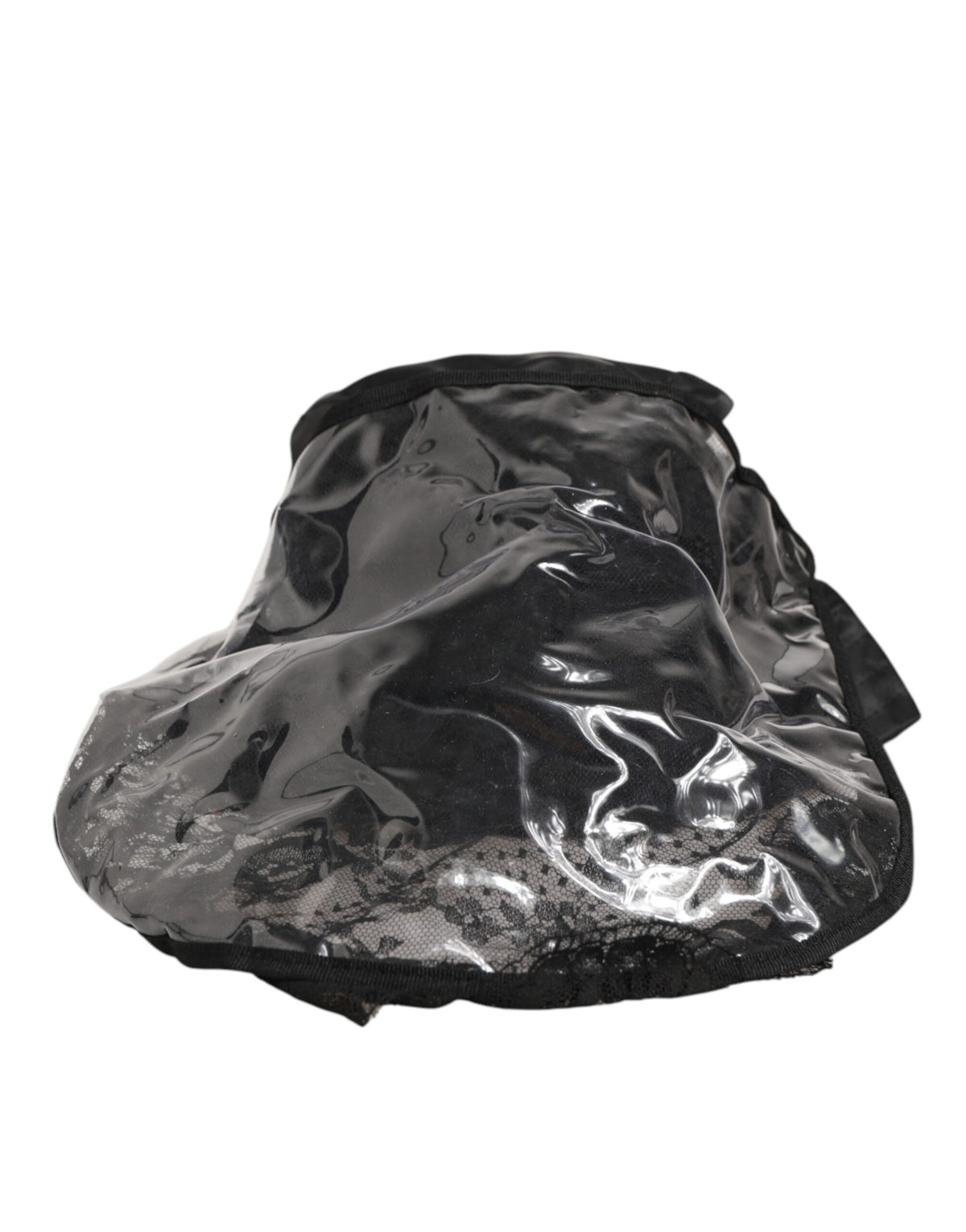 Bob Dolce & Gabbana pour homme, en PVC noir à large bord, style Capello.