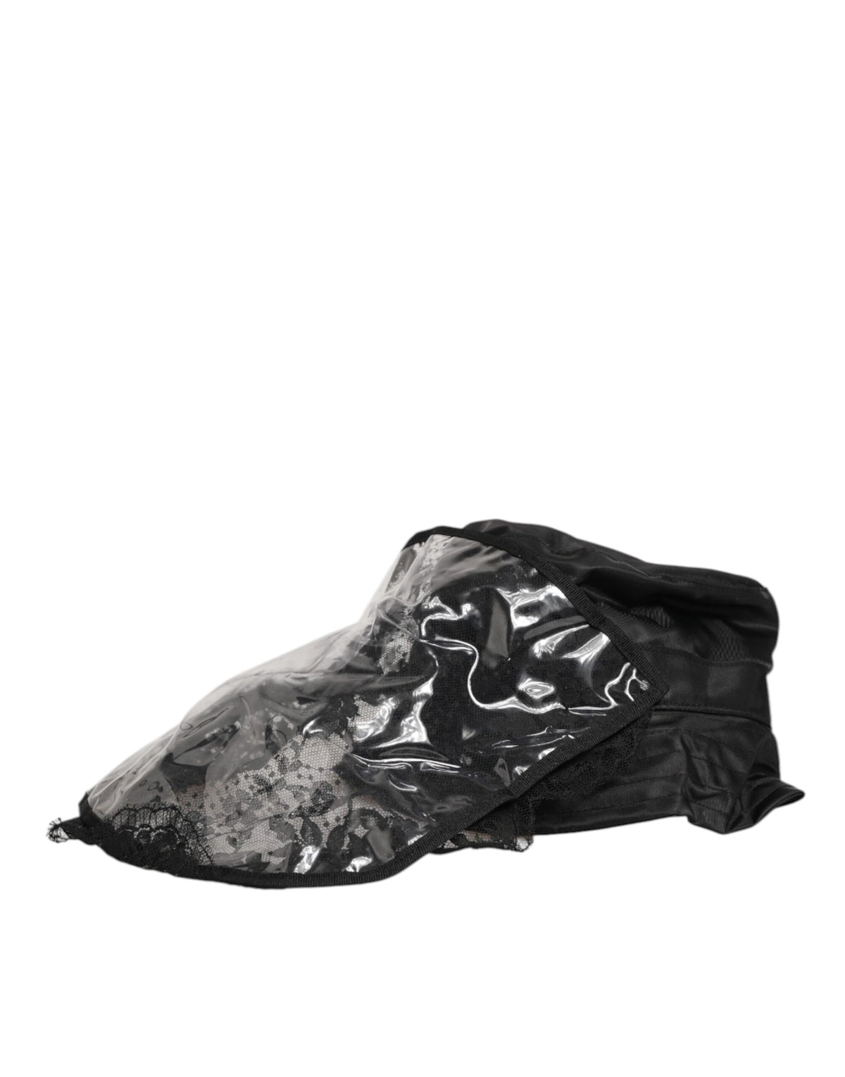 Bob Dolce & Gabbana pour homme, en PVC noir à large bord, style Capello.