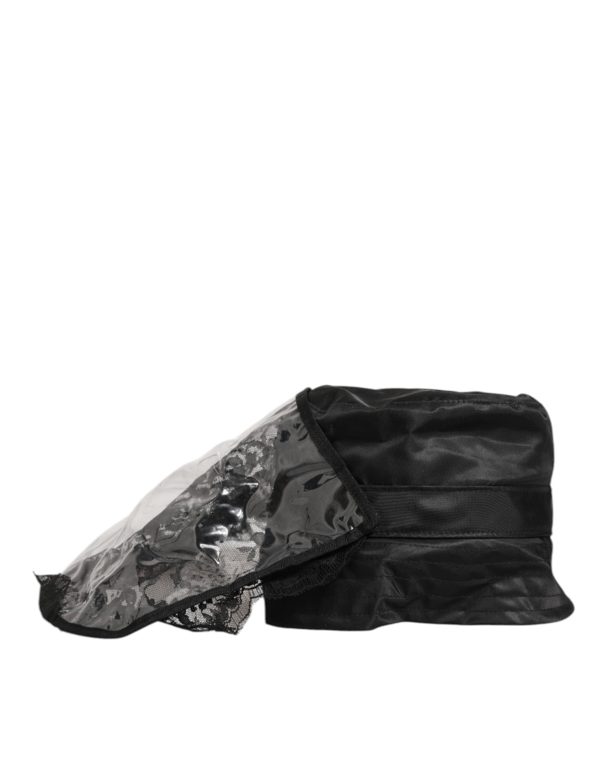 Bob Dolce & Gabbana pour homme, en PVC noir à large bord, style Capello.