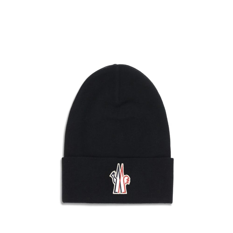 Moncler Grenoble Black Fleece Wool Beanie - Winter Essential