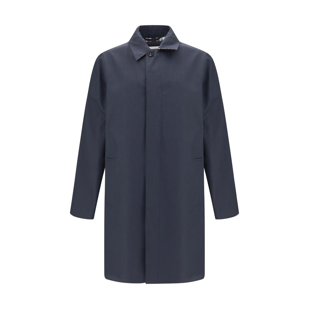 Manteau en coton bleu Burberry
