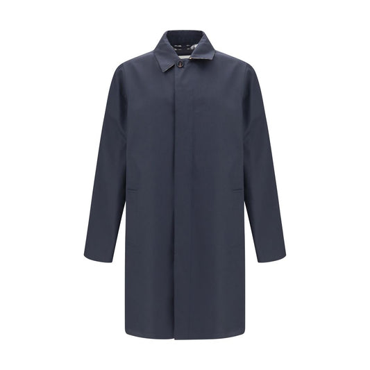 Burberry blauwe katoenen jas
