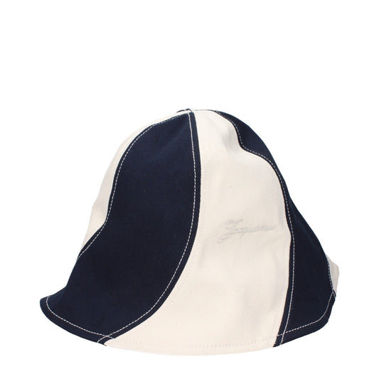 Chapeaux de pêche en coton bleu de Jacquemus