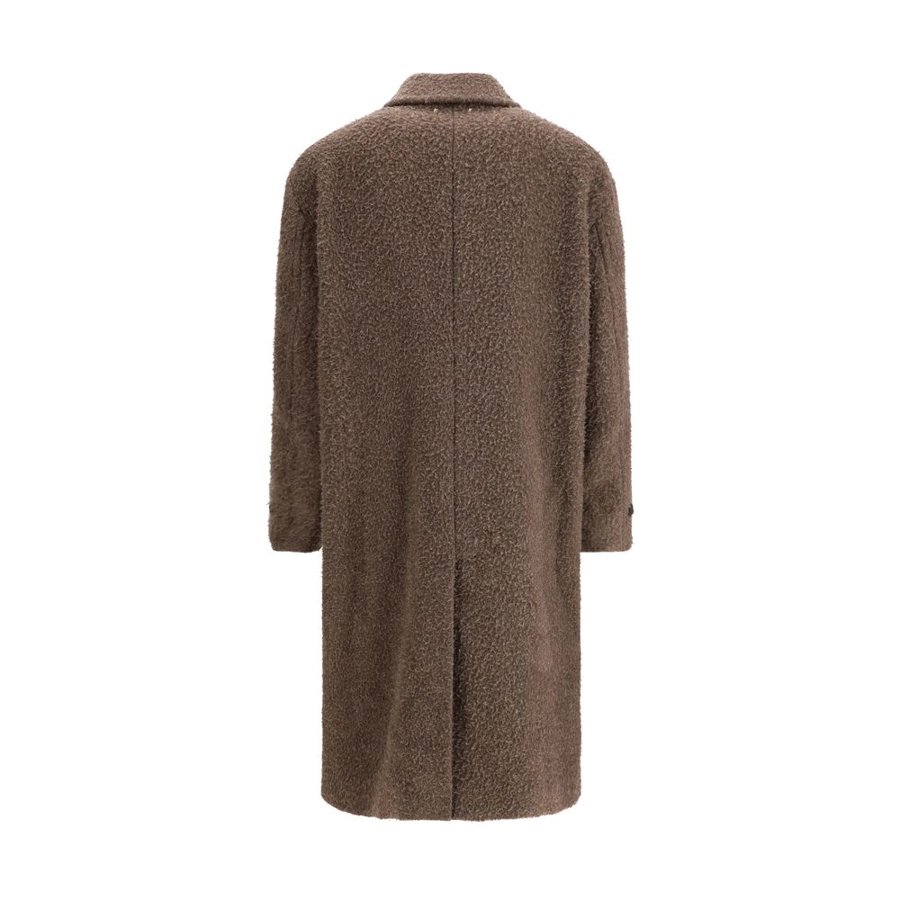 Manteau en Viscose Marron Golden Goose - Journey Single-breasted