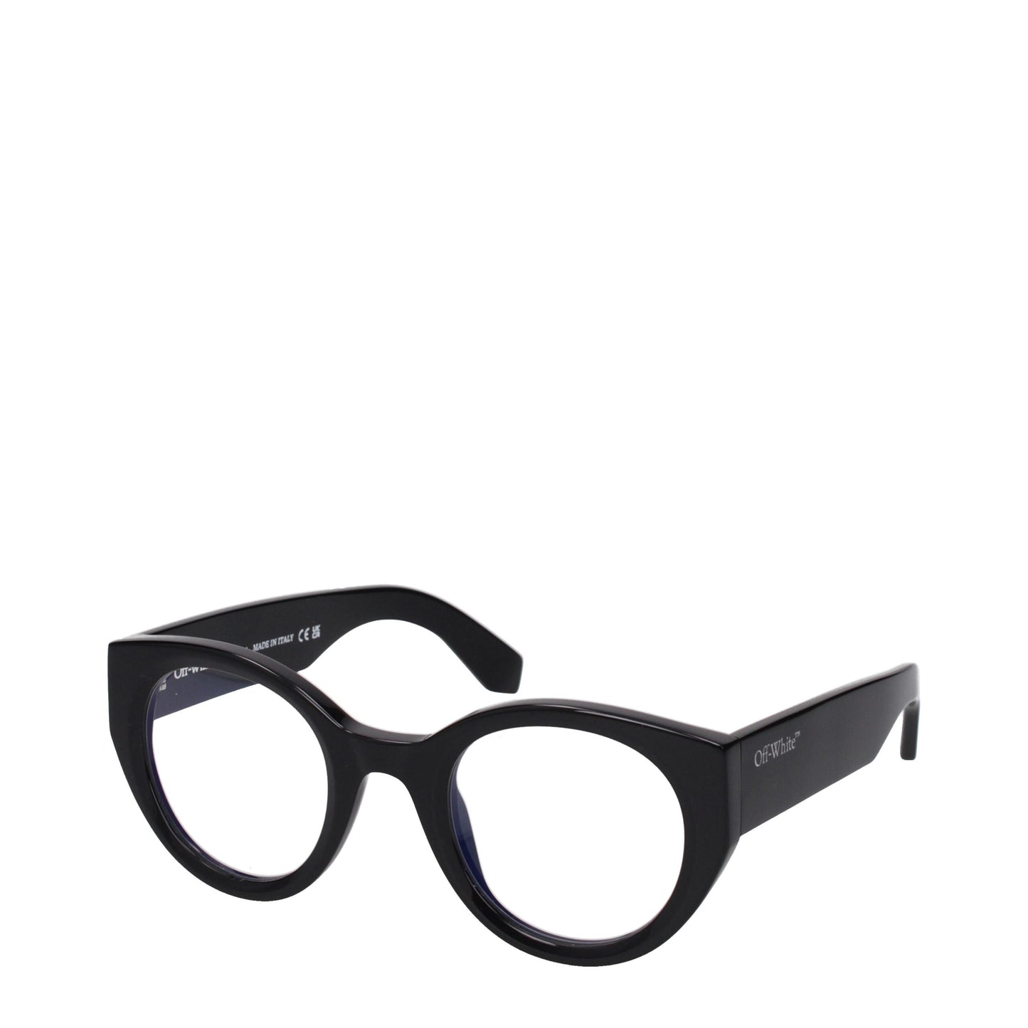 Lunettes de soleil en acétate blanc cassé et noir