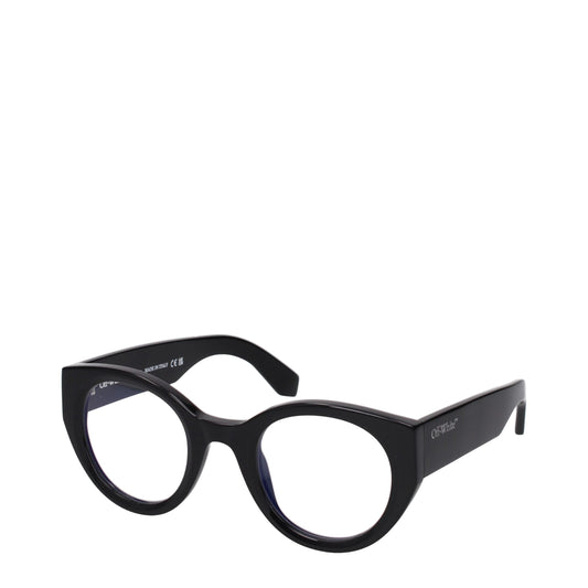 Lunettes de soleil en acétate blanc cassé et noir