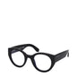 Lunettes de soleil en acétate blanc cassé et noir