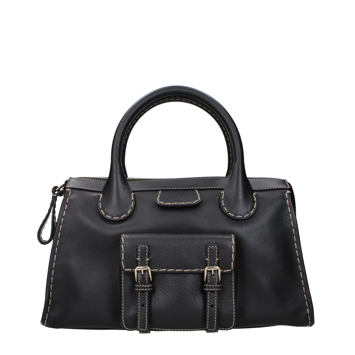 Sacs à main en cuir noir Chloé