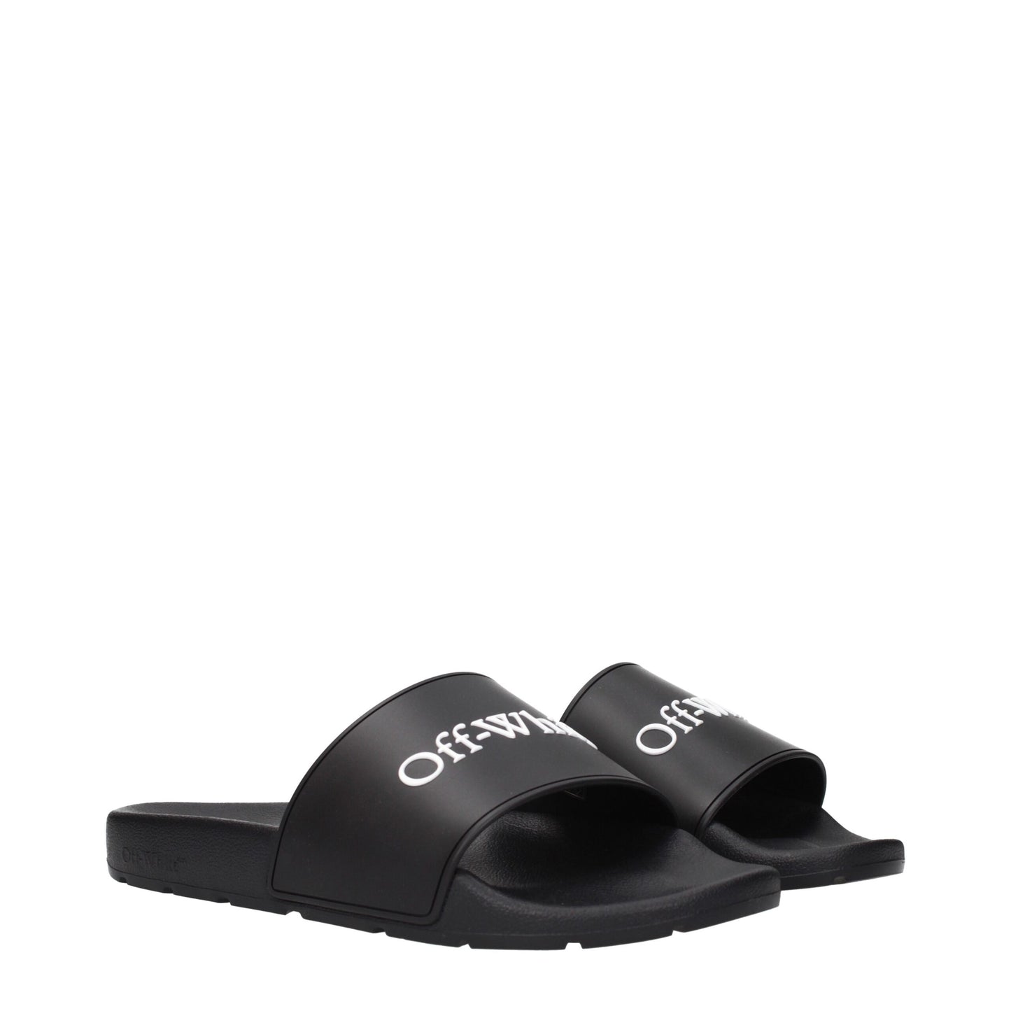 Sandales-chaussons en coton blanc cassé et noir