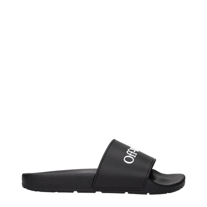 Sandales-chaussons en coton blanc cassé et noir