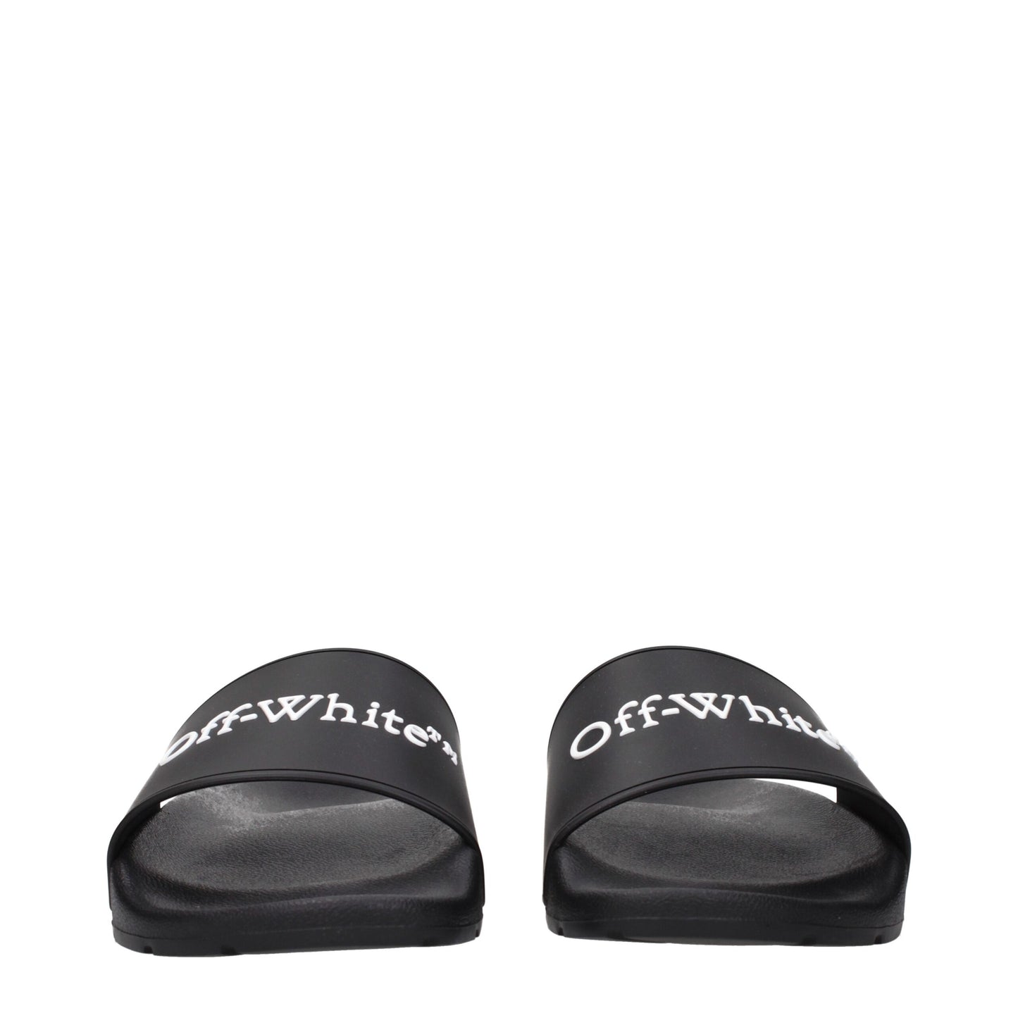 Sandales-chaussons en coton blanc cassé et noir