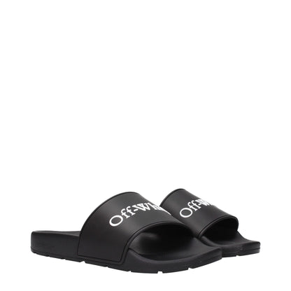 Sandales-chaussons en coton blanc cassé et noir