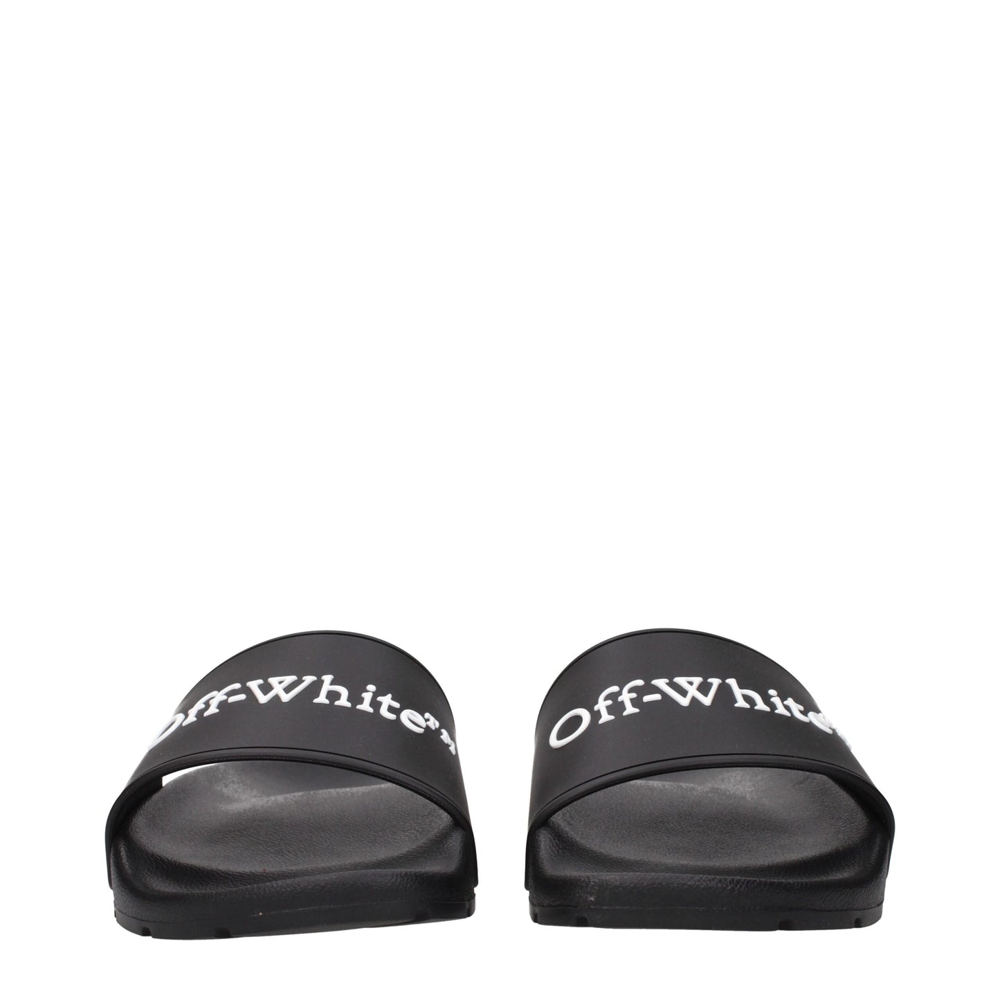Sandales-chaussons en coton blanc cassé et noir