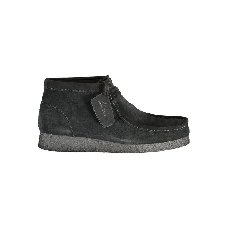 Clarks Black Leather Men Sneaker - Élégance et Confort