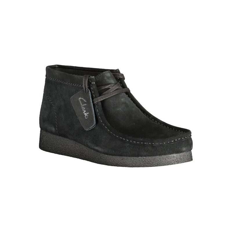 Clarks Nero Leather Men Sneaker - Stylish Lace-Up Shoes