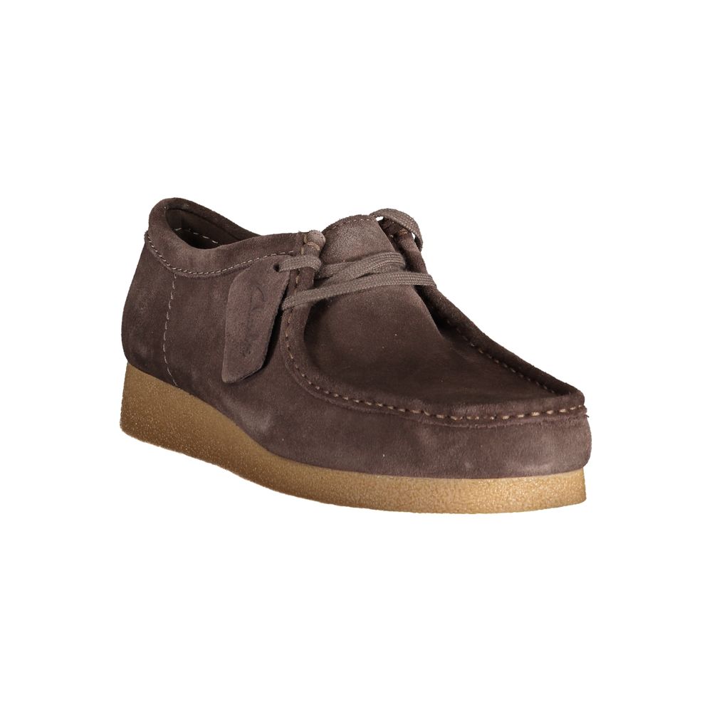 Baskets en cuir marron pour homme de la marque Clarks