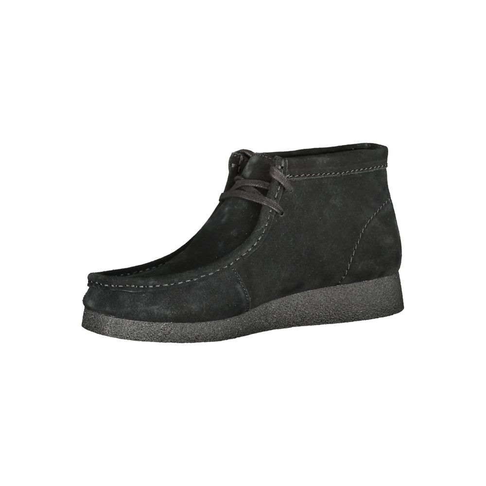 Clarks Nero Leather Men Sneaker - Stylish Lace-Up Shoes