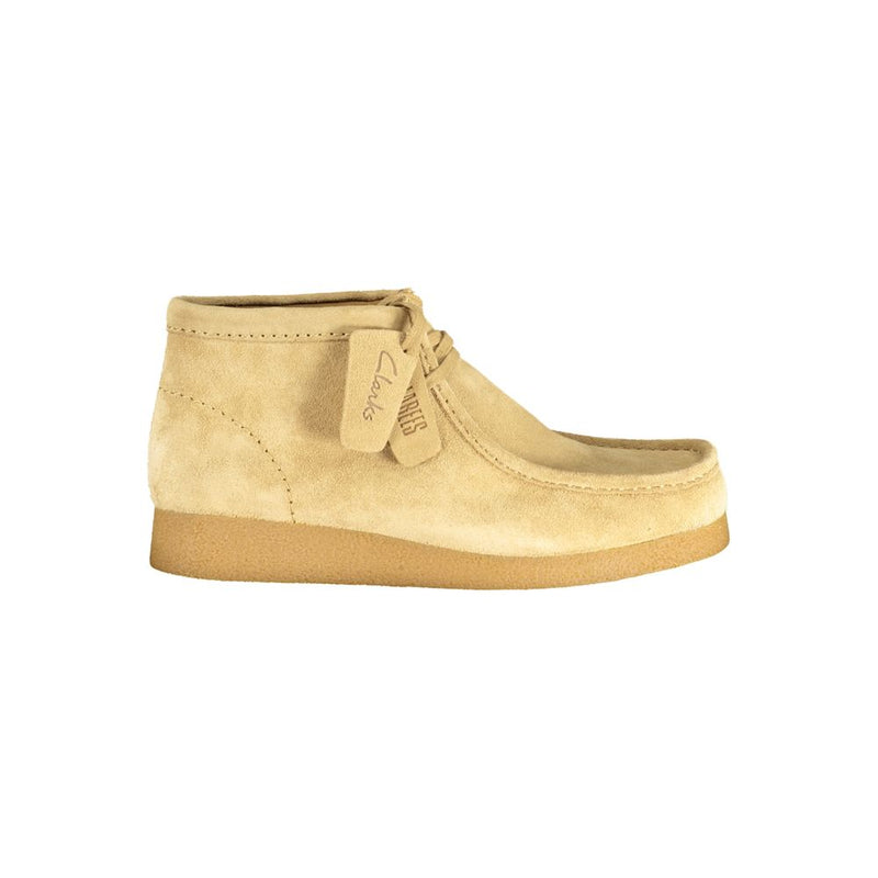 Clarks Beige Leather Men Sneaker - Luxe et Confort au Quotidien