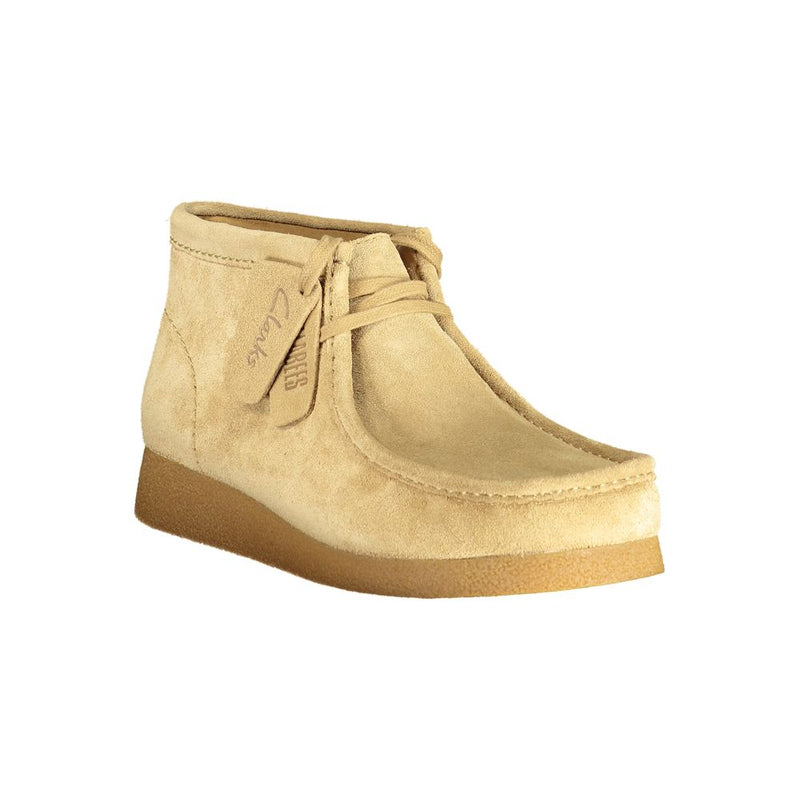 Clarks Beige Leather Men Sneaker - Luxe et Confort au Quotidien
