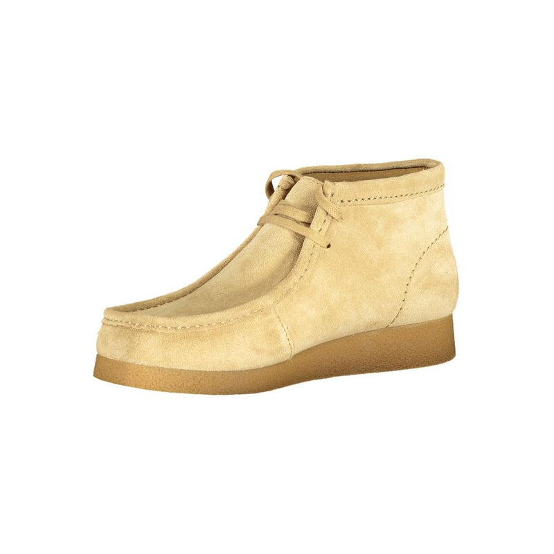 Clarks Beige Leather Men Sneaker - Luxe et Confort au Quotidien