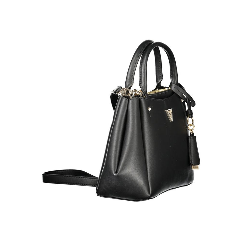Guess Jeans Black Polyethylene Handbag - Chic and Versatile