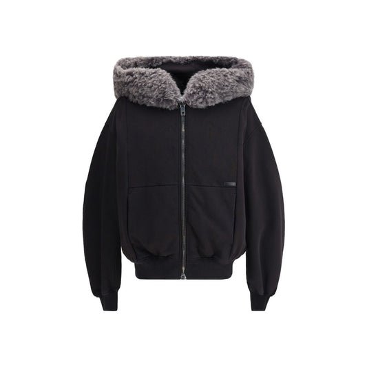 Dolce &amp; Gabbana Hooded Sweatshirt met brede capuchon met bontkraag