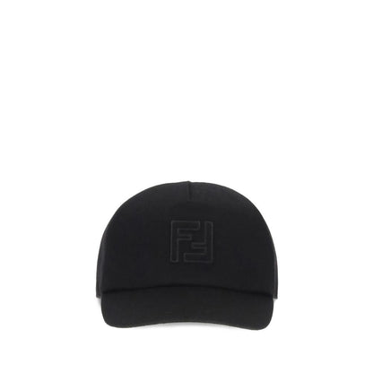 Casquette de baseball en laine Fendi