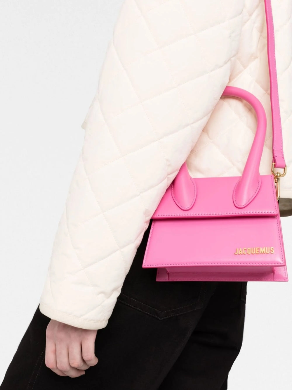 Jacquemus Roze Le Chiquito Moyen Tas