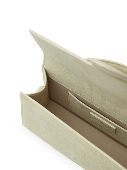 Jacquemus beige getextureerde Le Grand Bambino tas