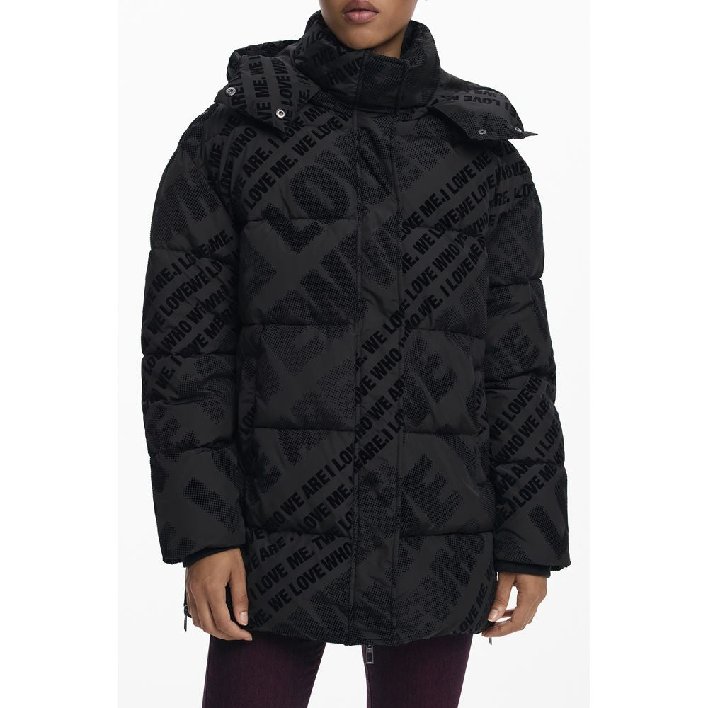 Desigual Black Polyester Women Jacket - Élégante et Fonctionnelle
