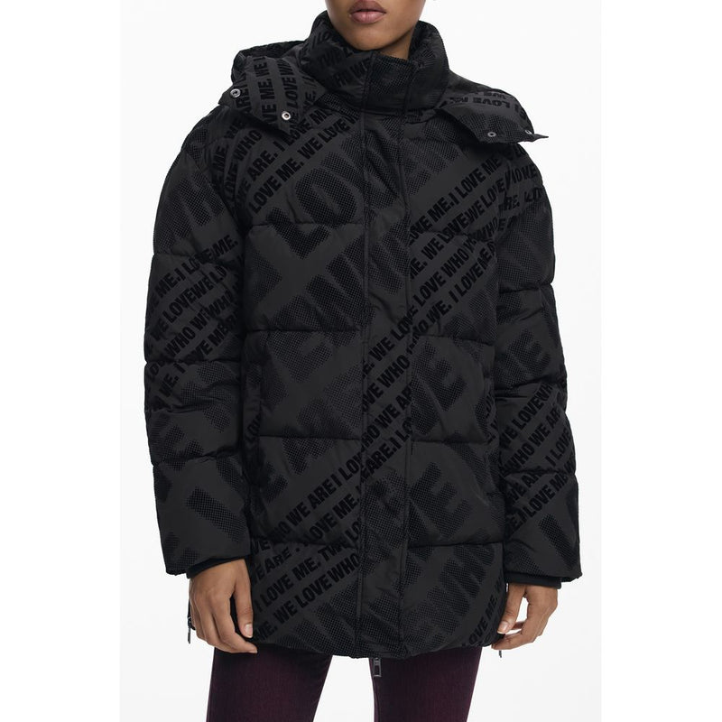 Desigual Black Polyester Women Jacket - Élégante et Fonctionnelle