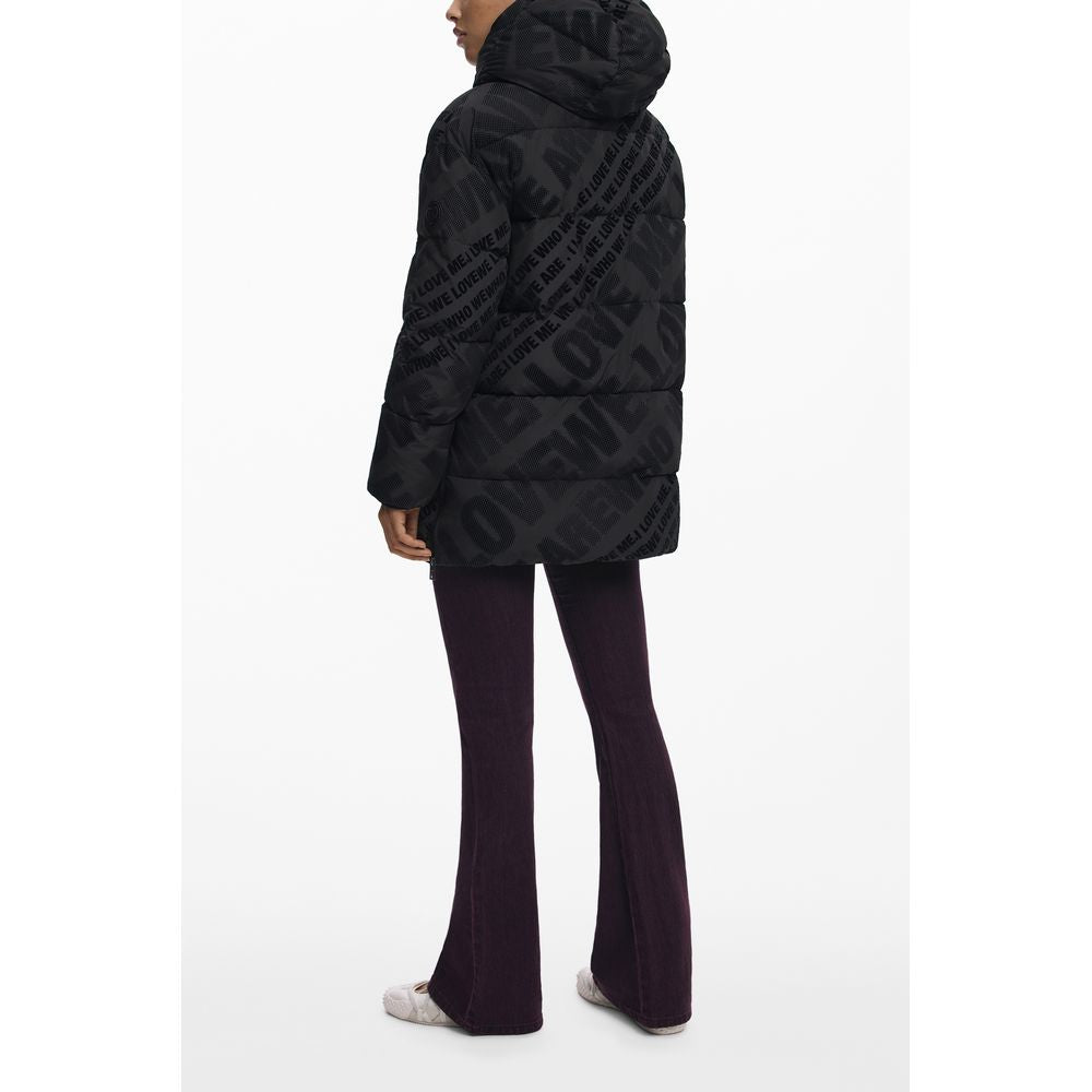 Desigual Black Polyester Women Jacket - Élégante et Fonctionnelle