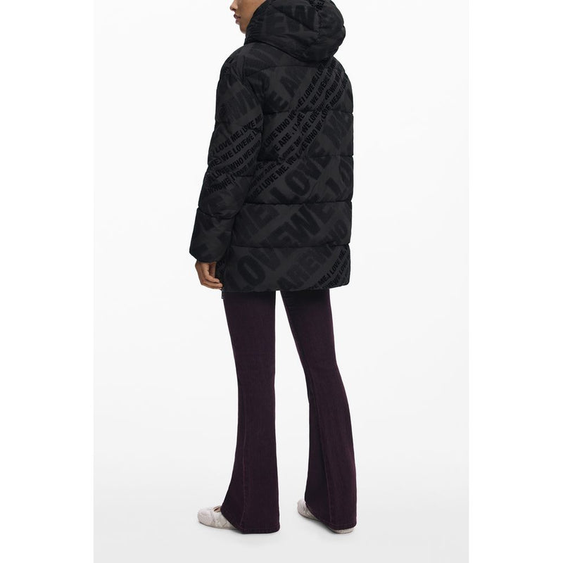Desigual Black Polyester Women Jacket - Élégante et Fonctionnelle