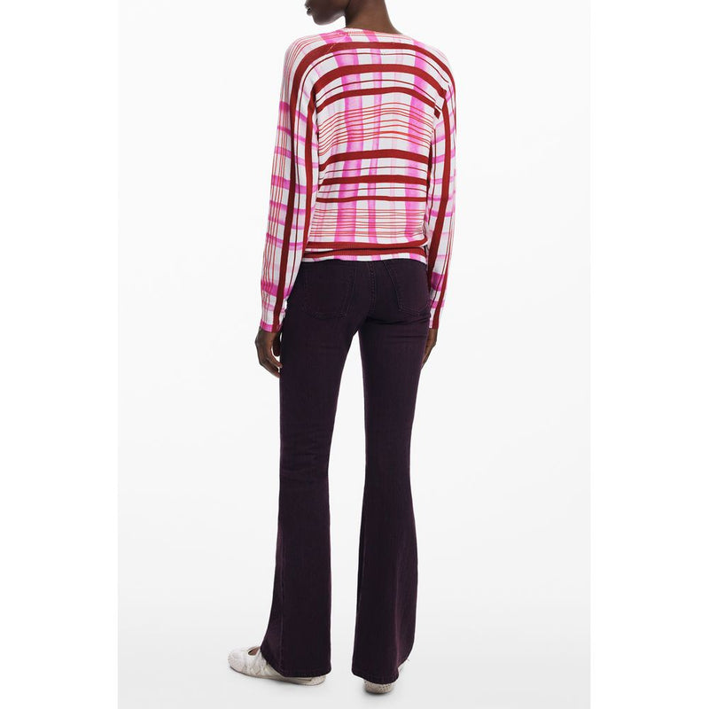 Desigual Pink Viscose Women Sweater - Stylish and Comfortable
